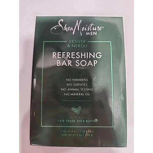 Shea Moisture Men Vetiver & Neroli REFRESHING BAR SOAP - Picture 2 of 5